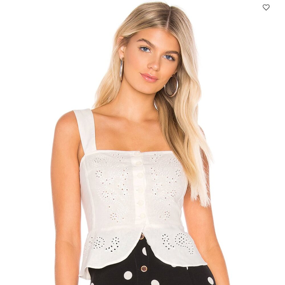 Free People I Want You Babe Tank Top - Medium - IVORY